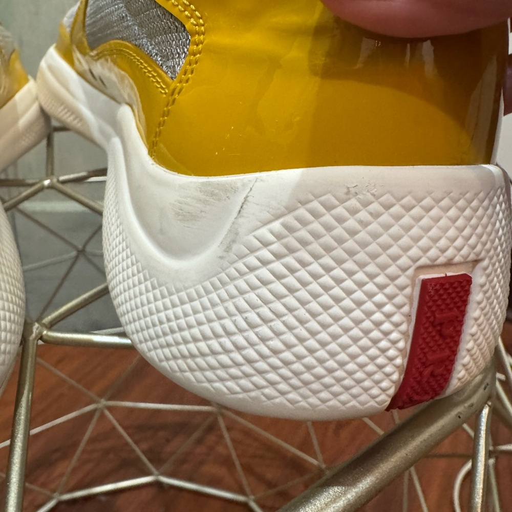 Yellow and Gray Prada Sneaker size 9 - Picture 12 of 16